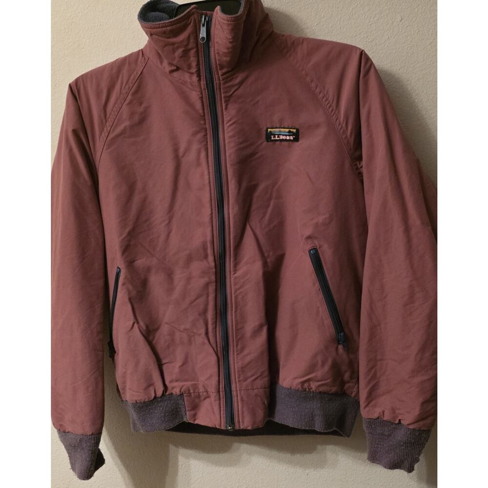 Vintage L.L. Bean Fleece Lined Warm-Up Bomber Jacket Women’s Size Medium